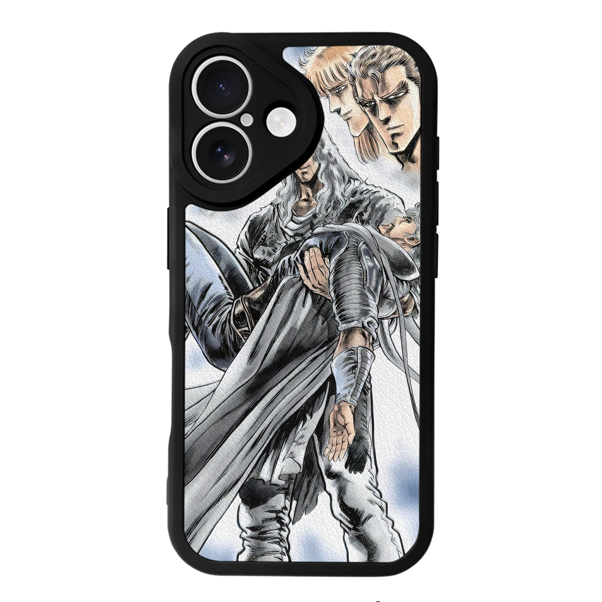 （画像用） 北斗の拳 Fist of the North Star 【iPhone 16シリーズ対応】シリコンスマホケース（レザー調） 材質：シリコン